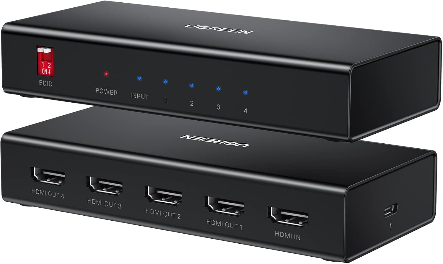UGREEN HDMI 1×4 Video Splitter 4K – Black