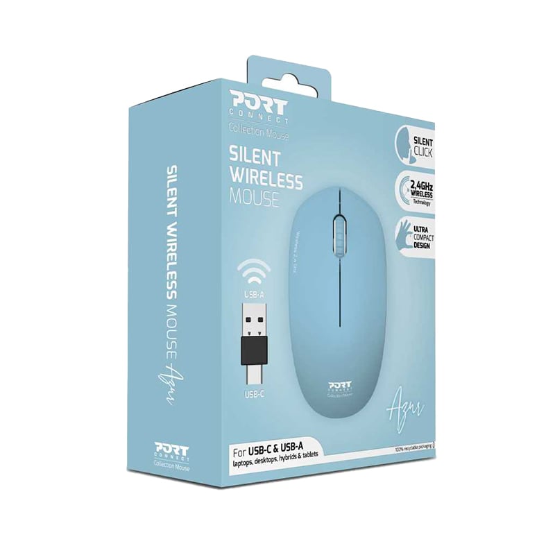 Port Connect Wireless Mouse – Azur