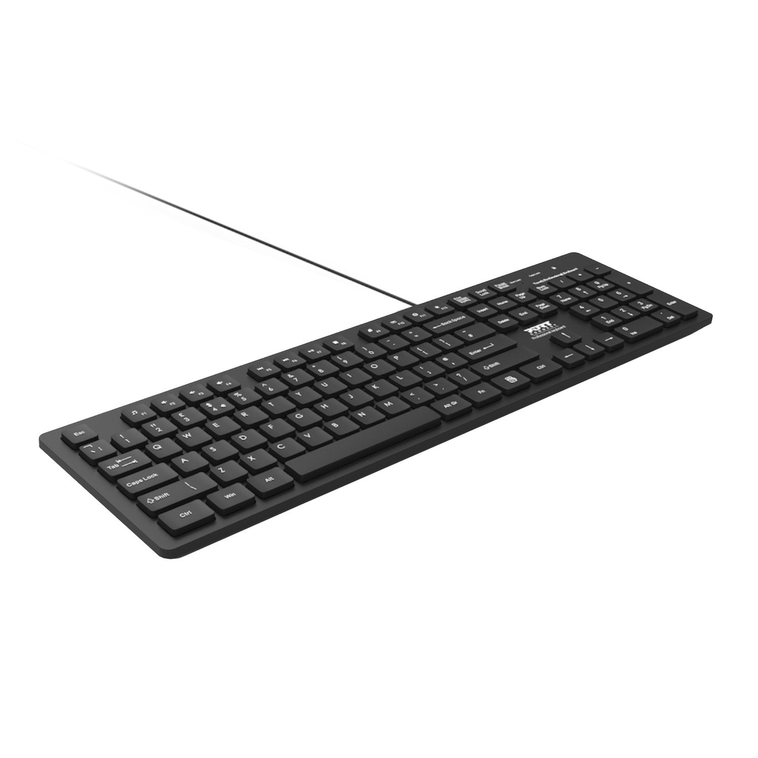 Port Connect Tough Office USB Keyboard - Black