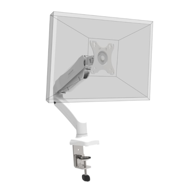 PORT Monitor Arm VESA Single Screen - White