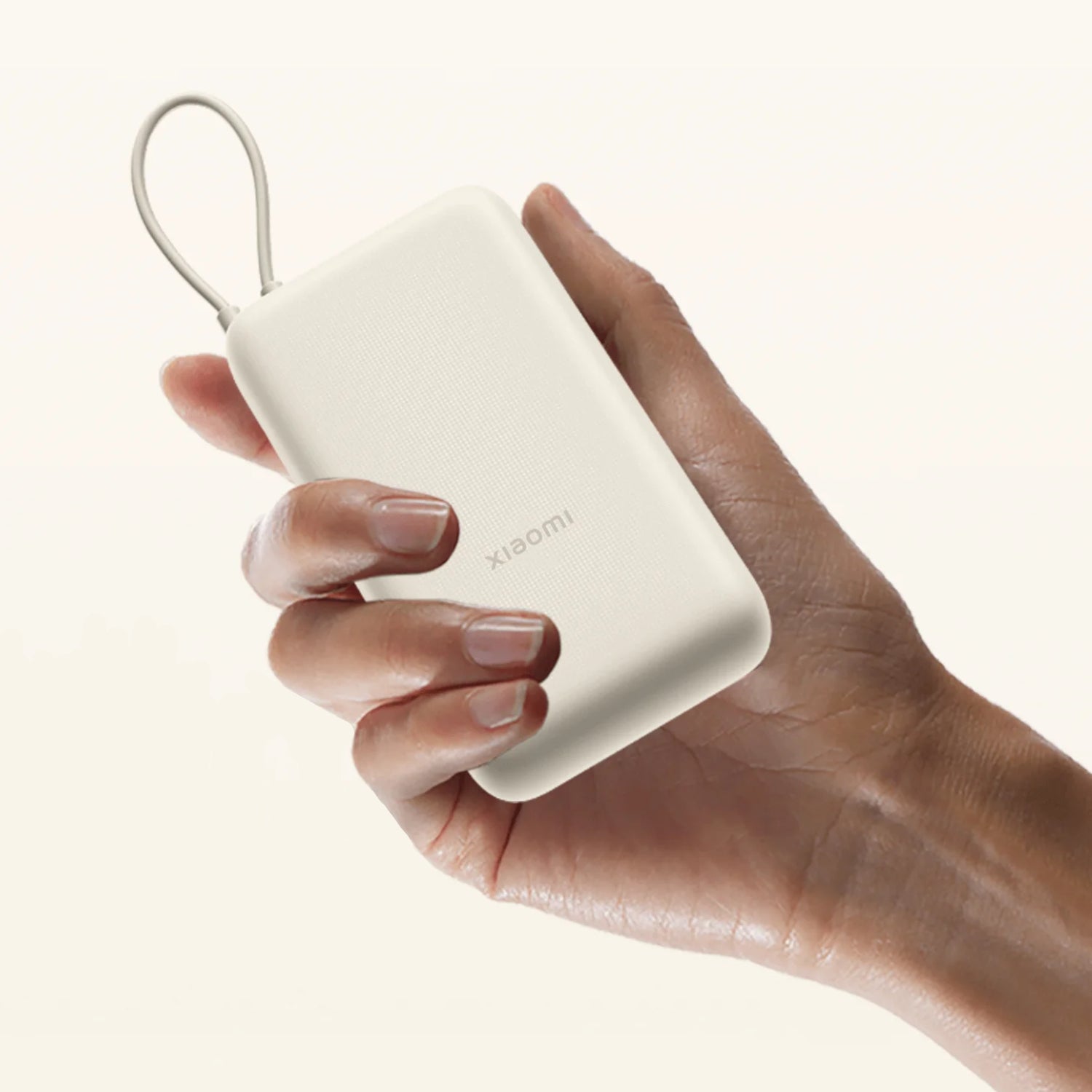 Xiaomi 33W Power Bank 20000mAh (Integrated Cable) – Tan