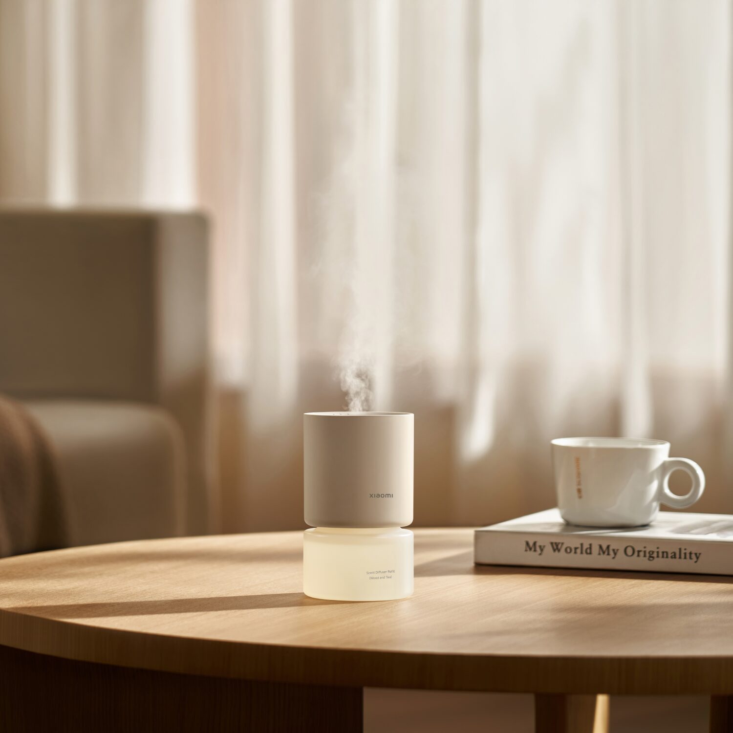 Xiaomi Smart Scent Diffuser (Smart App Control, RGB Ambient Lighting, Motion Sensor, 50-Day Battery)