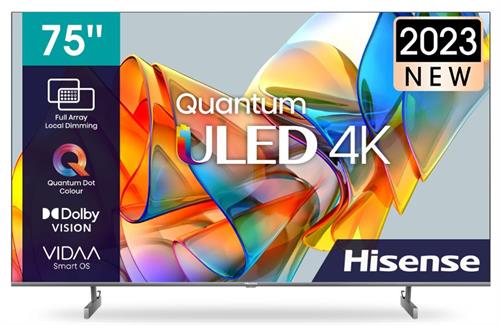 Hisense 75&quot; Class U6K Series Quantum ULED 4K UHD VIDAA Smart TV