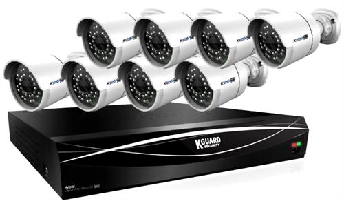 KGuard 16 Channel HD Series + 8 Cameras Combo Kit