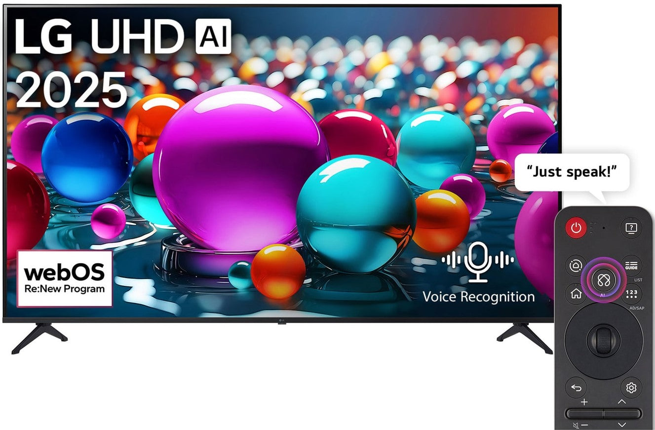 LG 75 inch UHD AI UA854K AI Magic Remote Ready HDR10 Smart TV