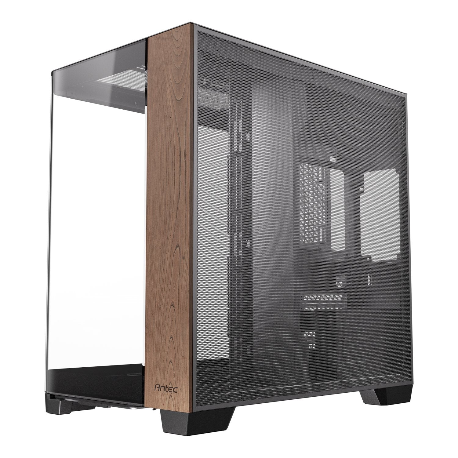 Antec C8 Curved Wood E-ATX | ATX | Micro-ATX | ITX Dual Chamber Gaming Chassis - Black