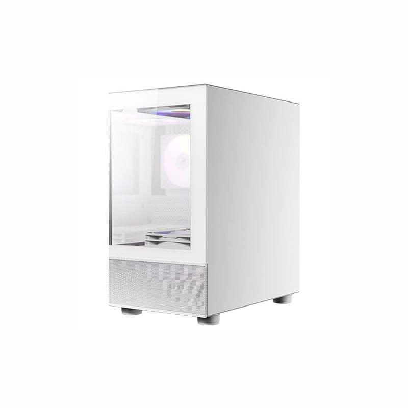 Antec CX200M Elite Micro-ATX | ITX RGB Mini-Tower Gaming Chassis - White