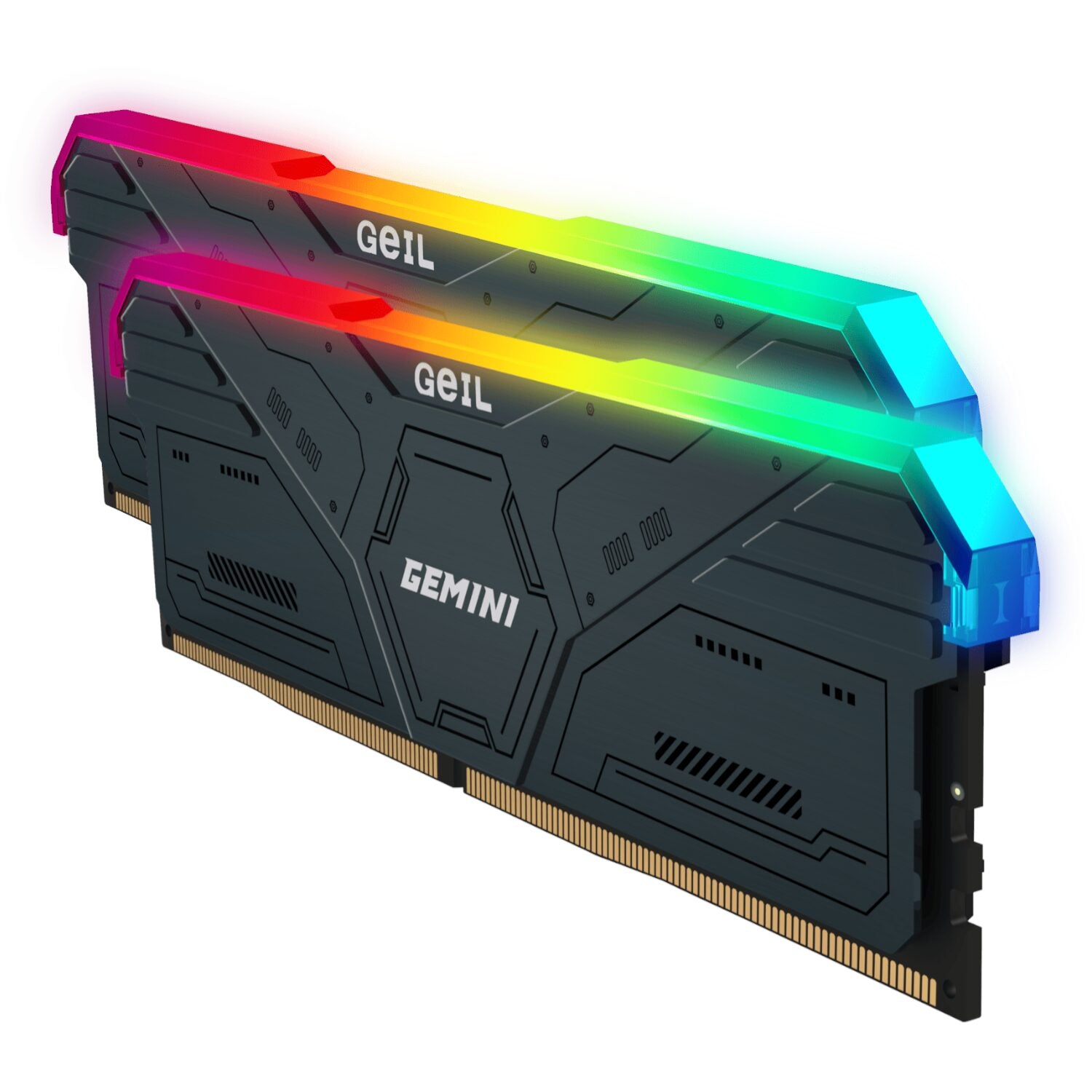 Geil Gemini RGB 64GB KIT(2X32GB) 6000MHz DDR5 Desktop Gaming Memory - Grey