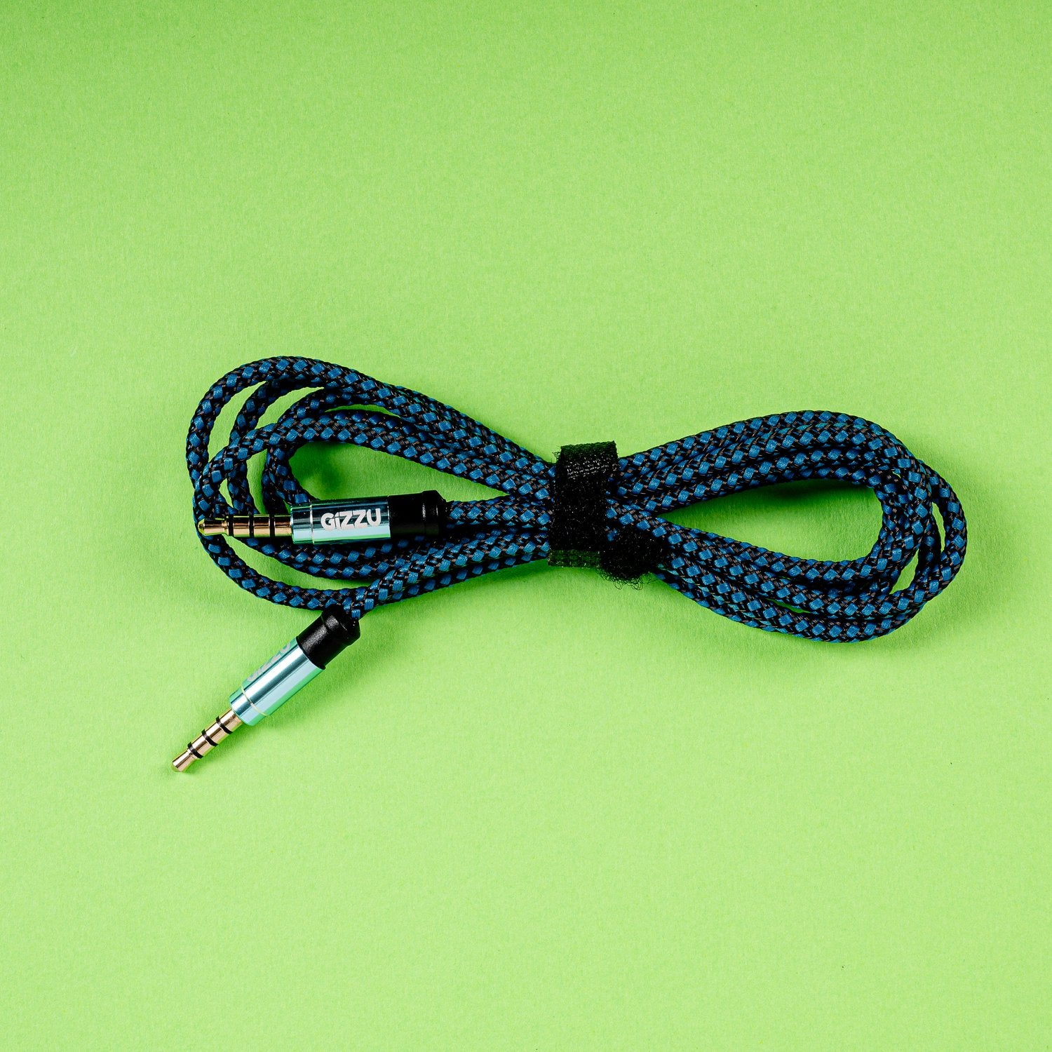 Gizzu 3.5mm AUX Cable 1.5m - Black/Blue