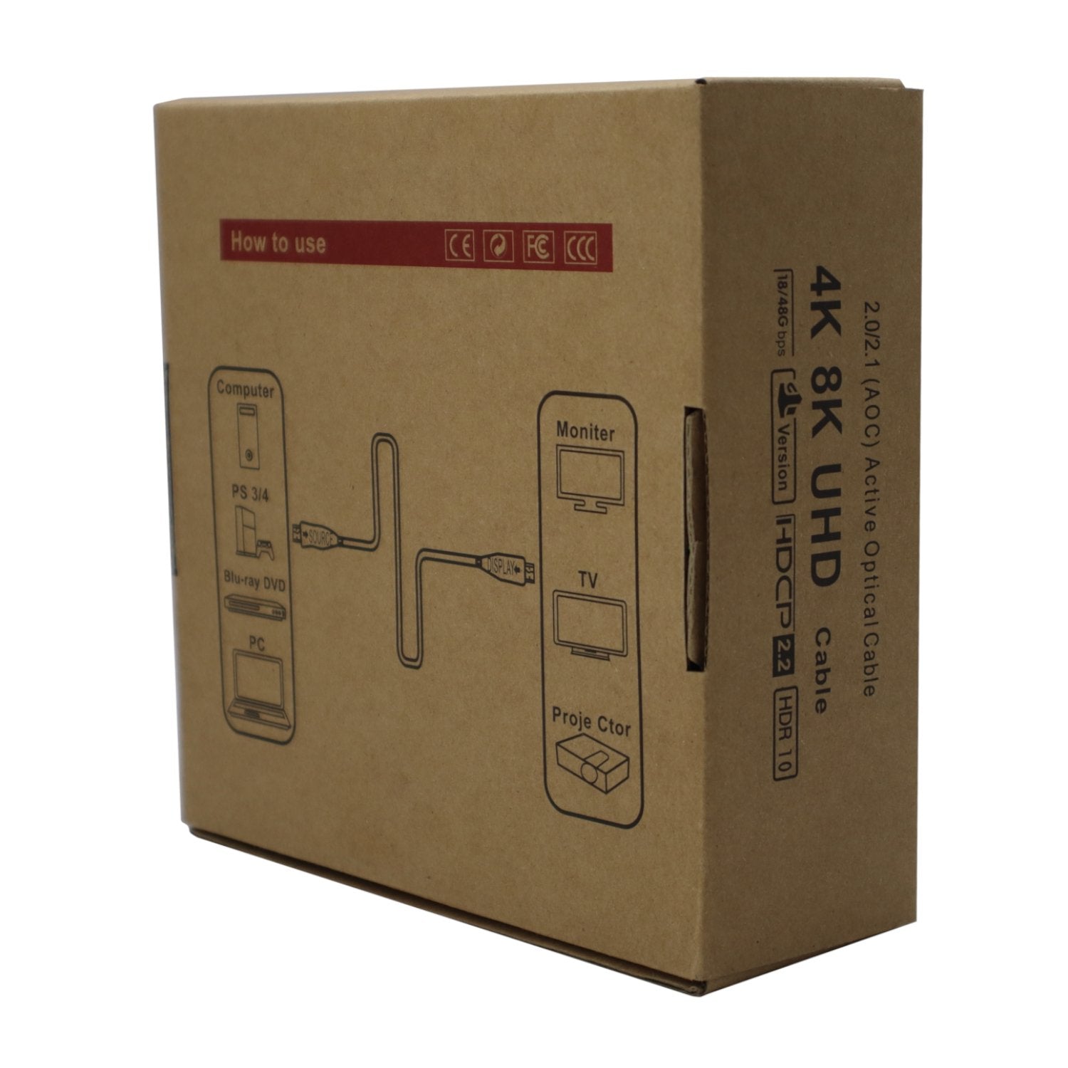 GIZZU 4K Active fibre Optic HDMI Cable 20m