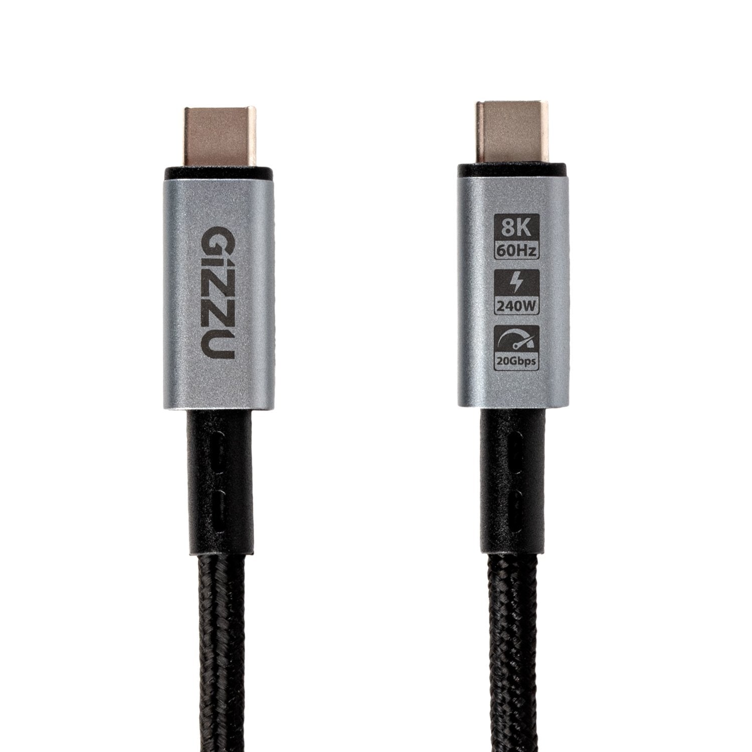 GIZZU 240W 20Gbps Type-C 1m Cable