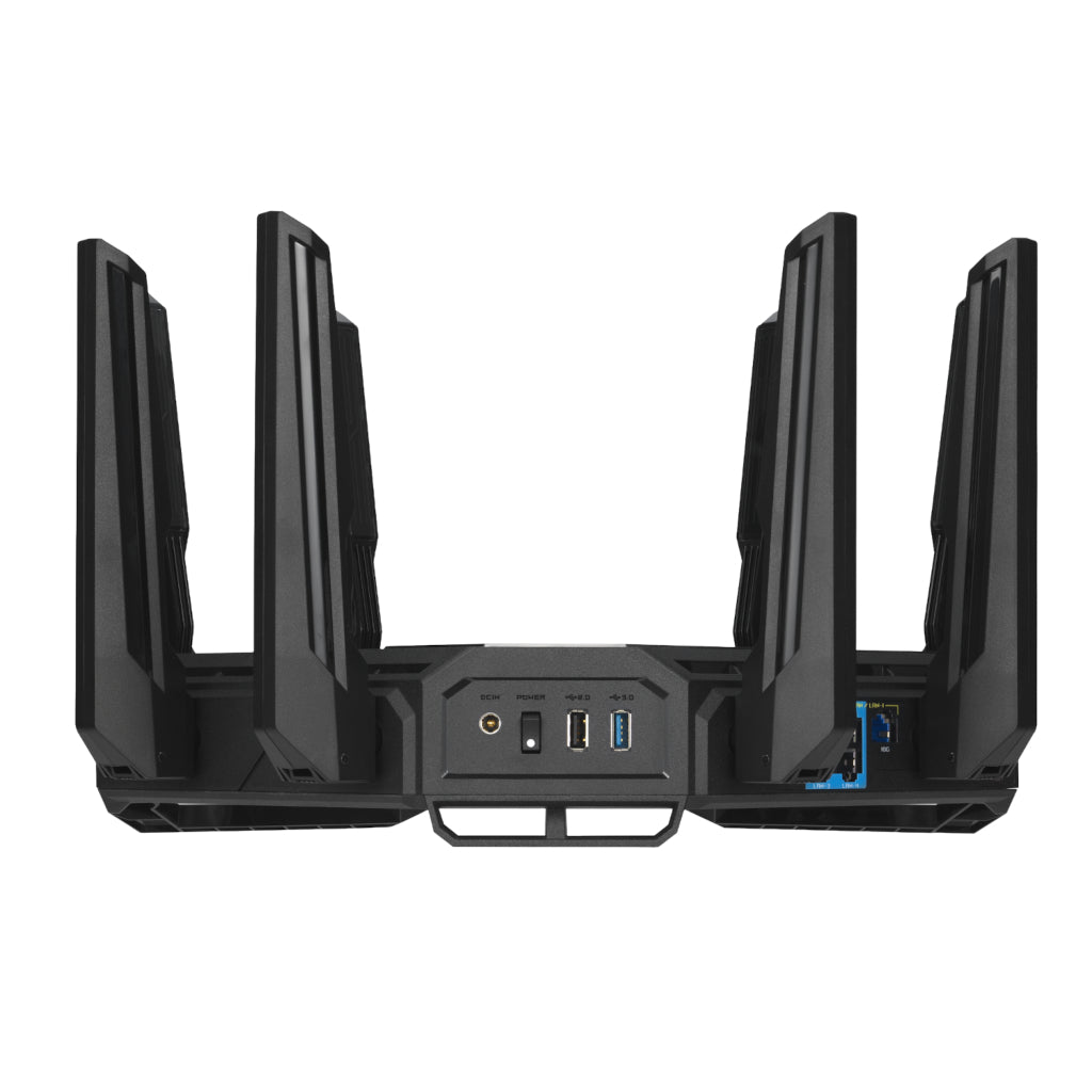 ASUS ROG Rapture BE19000 Wi-Fi 7 Tri-Band Gaming Router with Dual 10G Ports