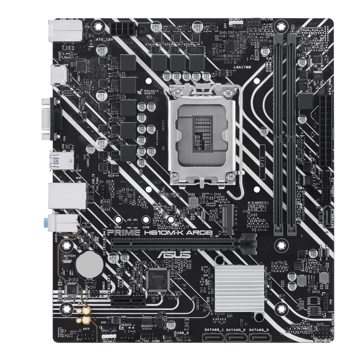 Asus PRIME H610M-R DDR5 LGA1700 Micro-ATX Motherboard