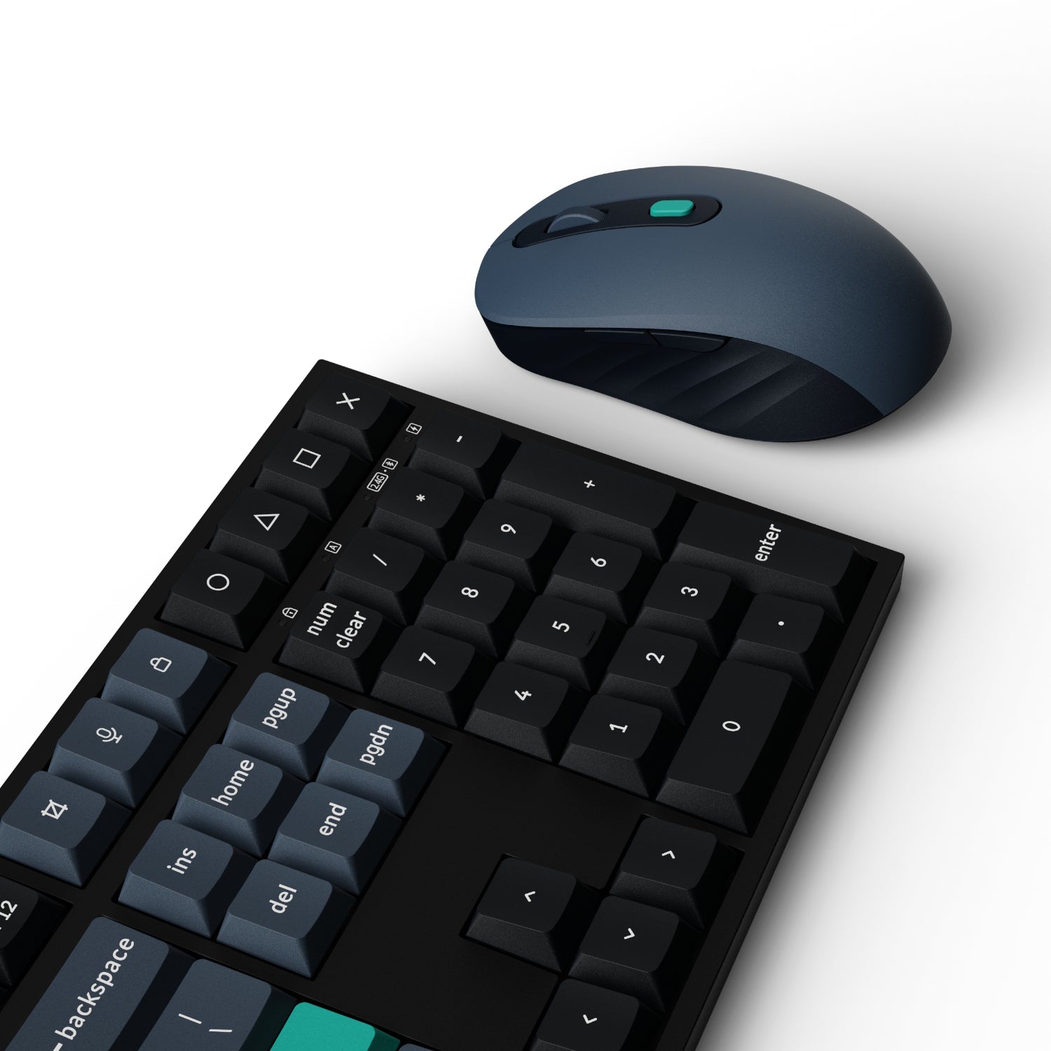 Keychron B36 100% Layout Wireless Keyboard and Mouse Combo – Black/Green