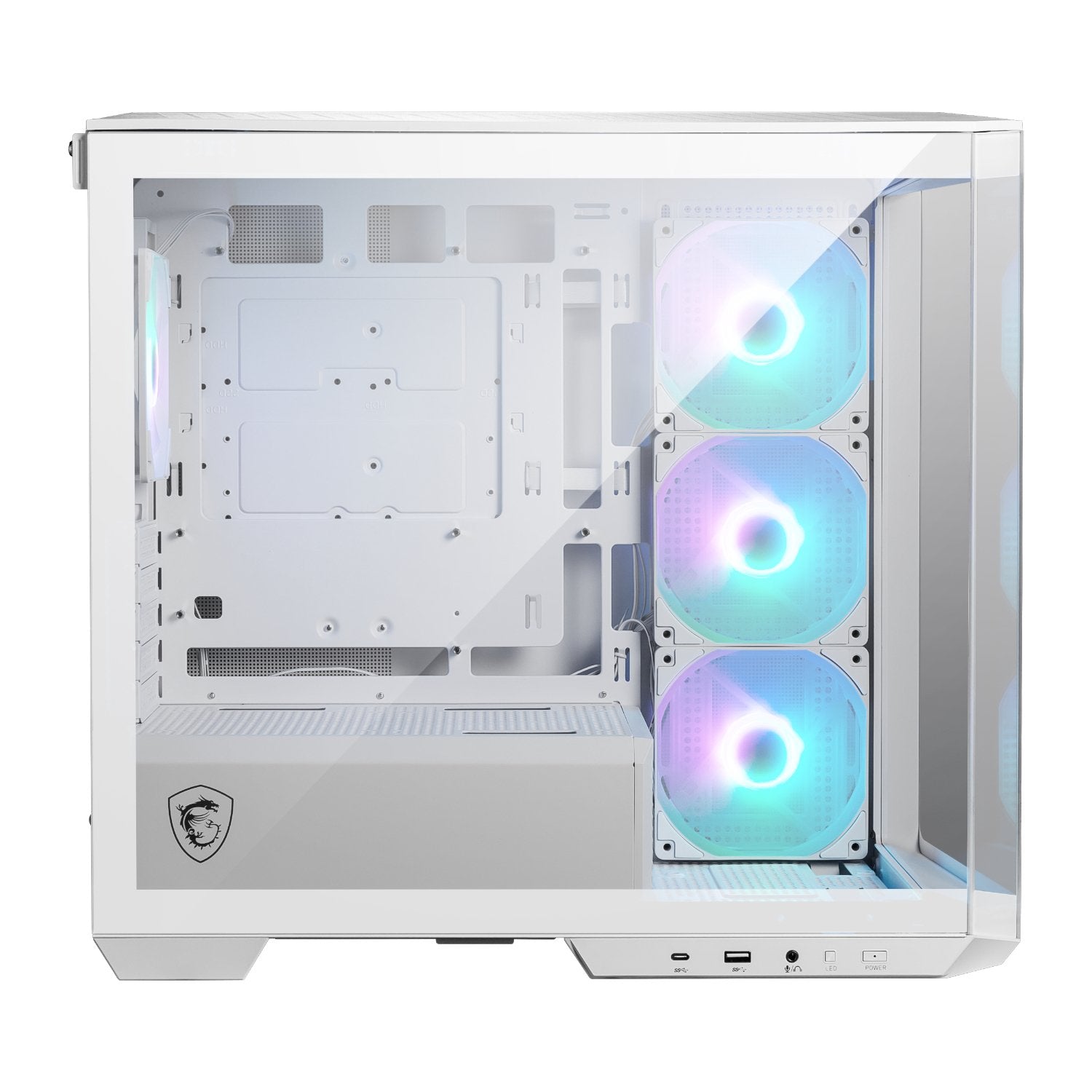 MSI MAG PANO M100R PZ M-ATX ARGB Gaming Chassis - White