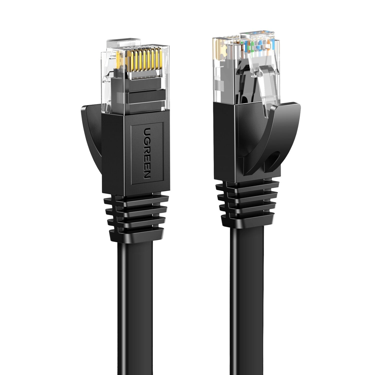 UGREEN NW102 Cat6 U/UTP Flat Ethernet Cable 2m - Black