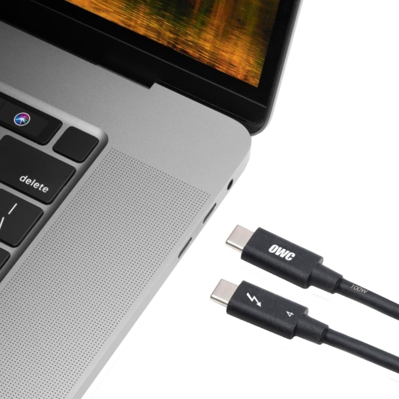 OWC Thunderbolt 3/4 2m Cable - Black