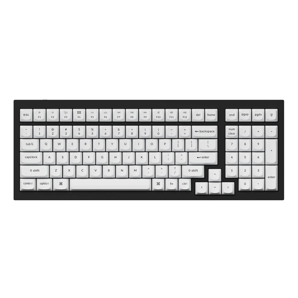 Keychron Double Shot PBT OSA Full Keycap Set - Black/White
