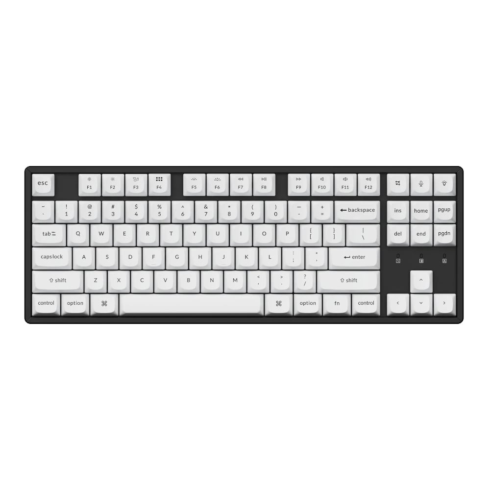 Keychron Double Shot PBT OSA Full Keycap Set - Black/White