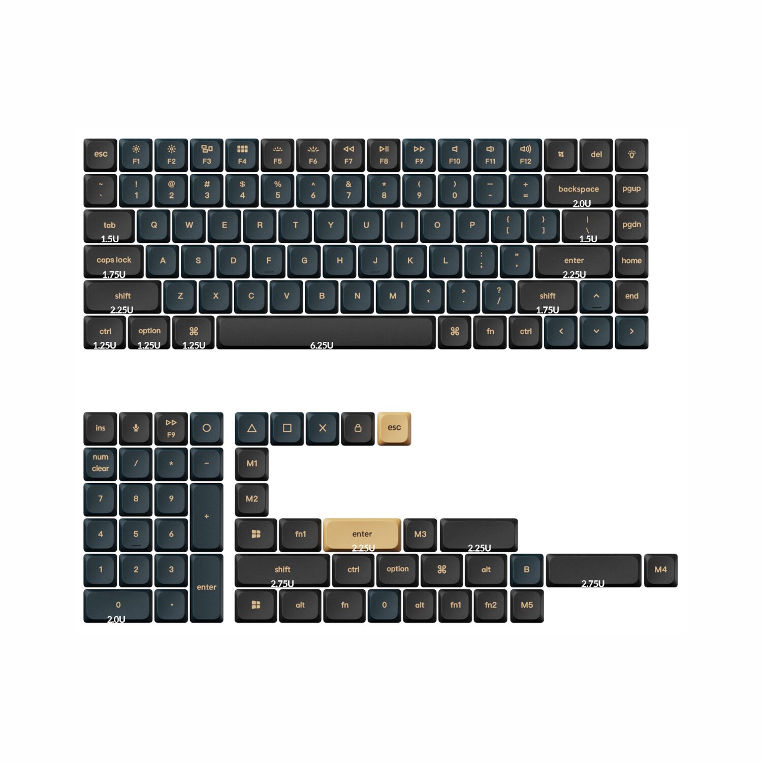 Keychron PBT LSA Knight Keycap Set V2 - Low Profile