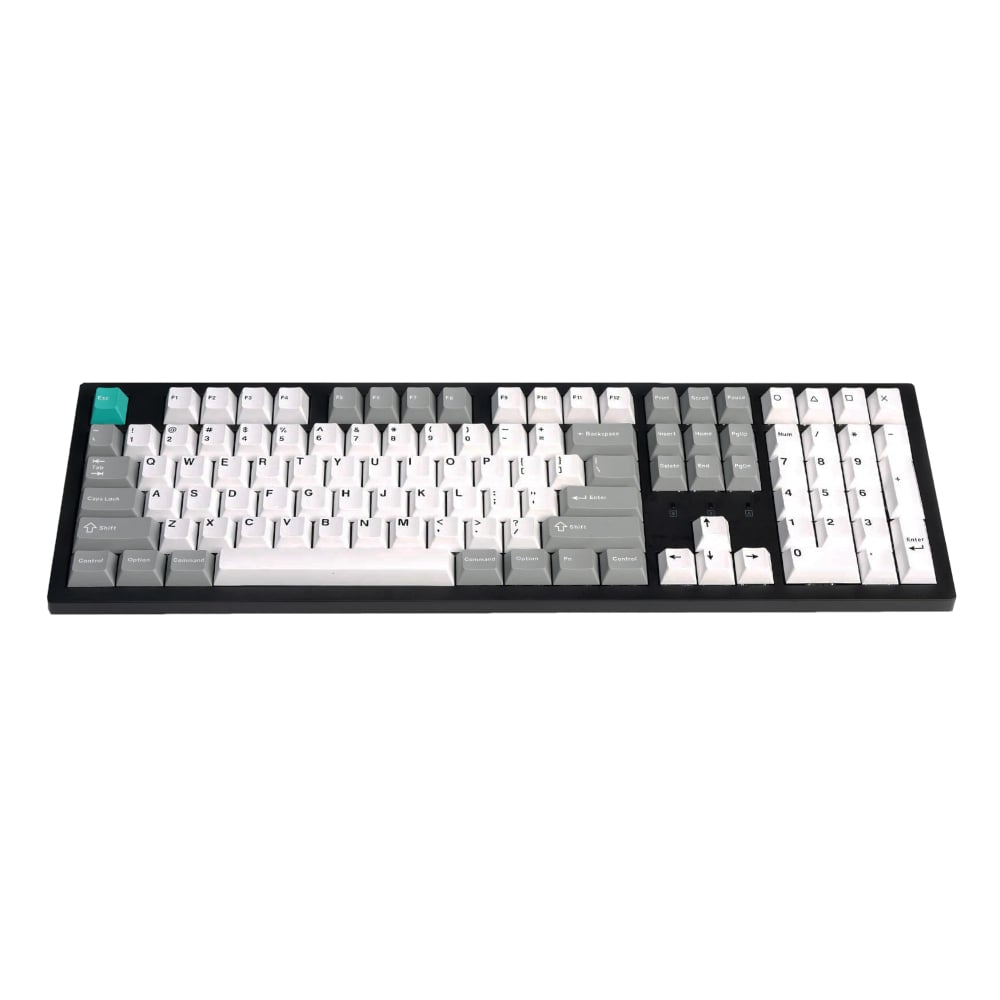 Keychron Cherry Profile Double Shot PBT Full Keycap Set - Grey/White/Mint
