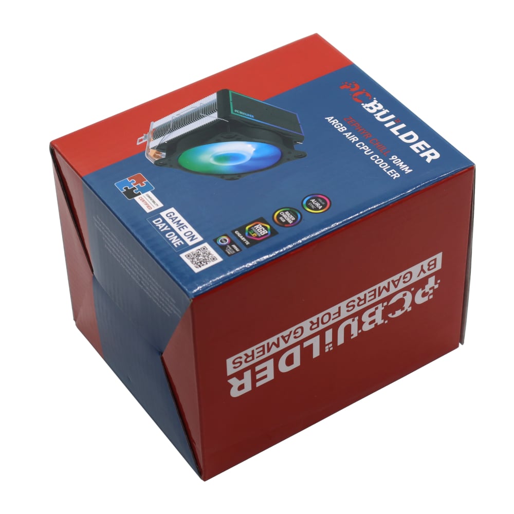 PCBuilder Zephyr Chill 90MM ARGB AIR CPU Cooler