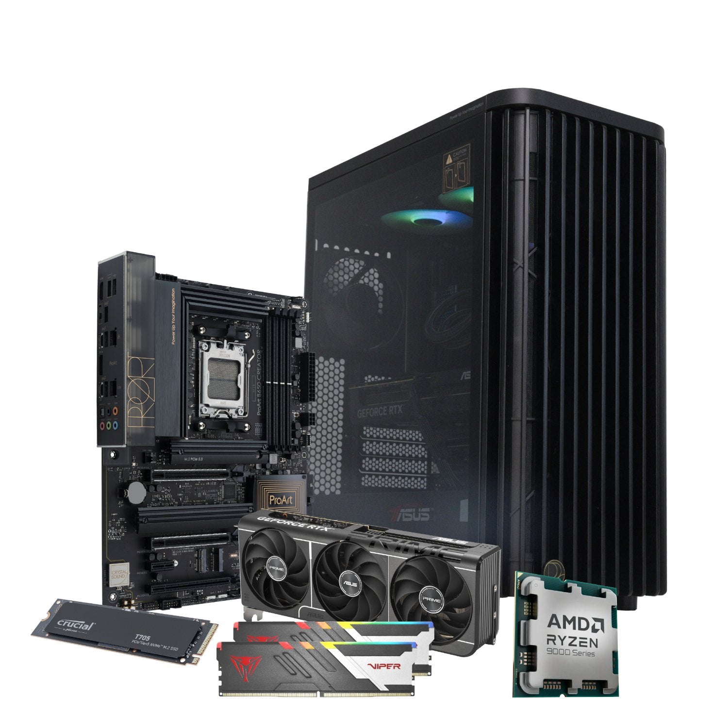 PCBuilder Ryzen 7 9700X MONET Windows 11 Creator PC