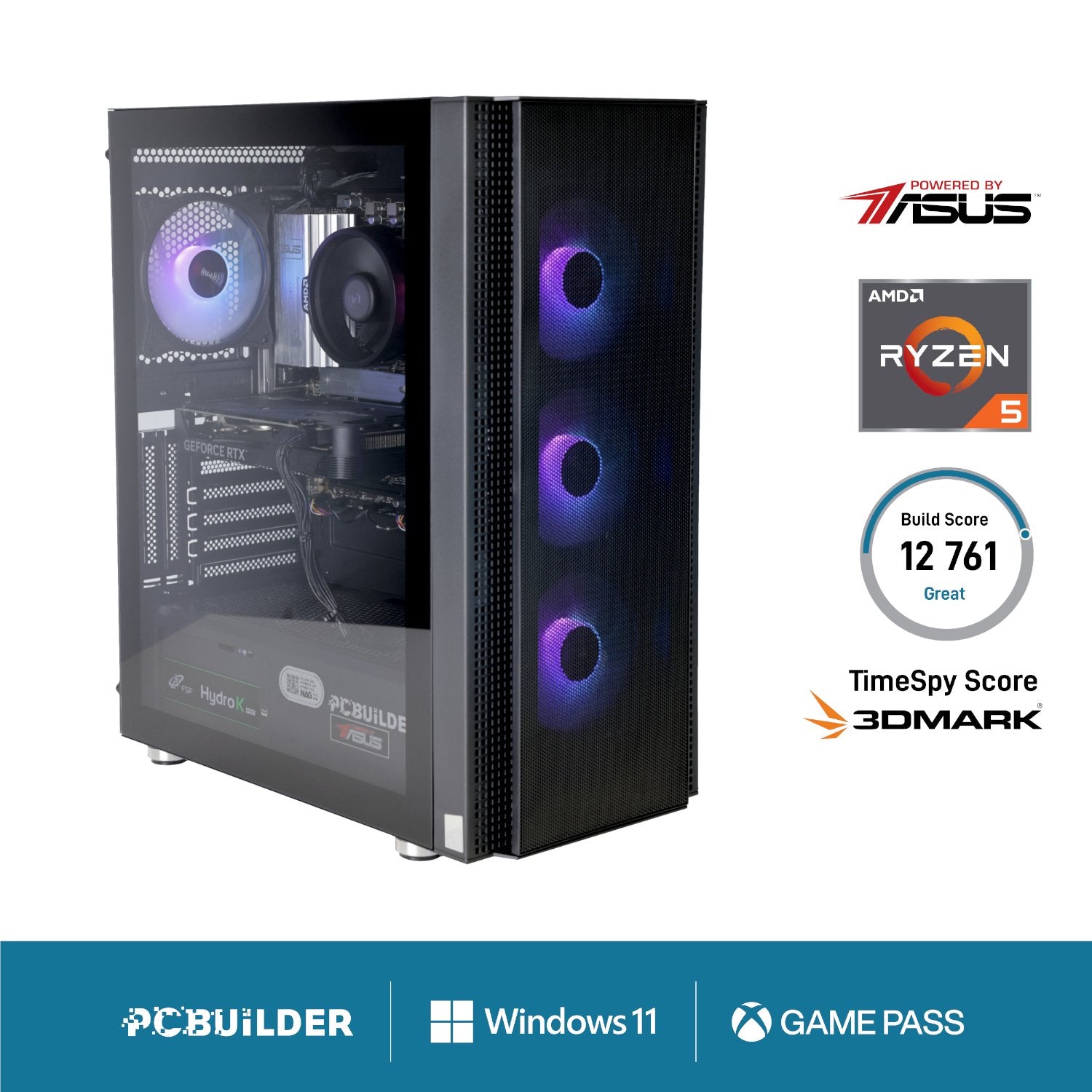 PCBuilder Ryzen 5 8400F OBLIVION Windows 11 Gaming PC