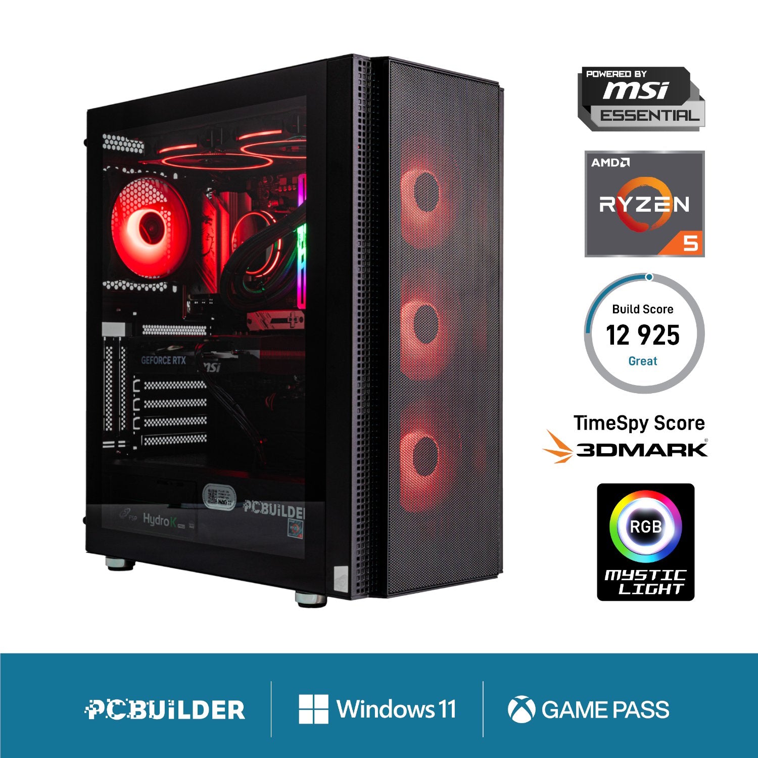PCBuilder Ryzen 5 7600 SPECIALIST Windows 11 Gaming PC