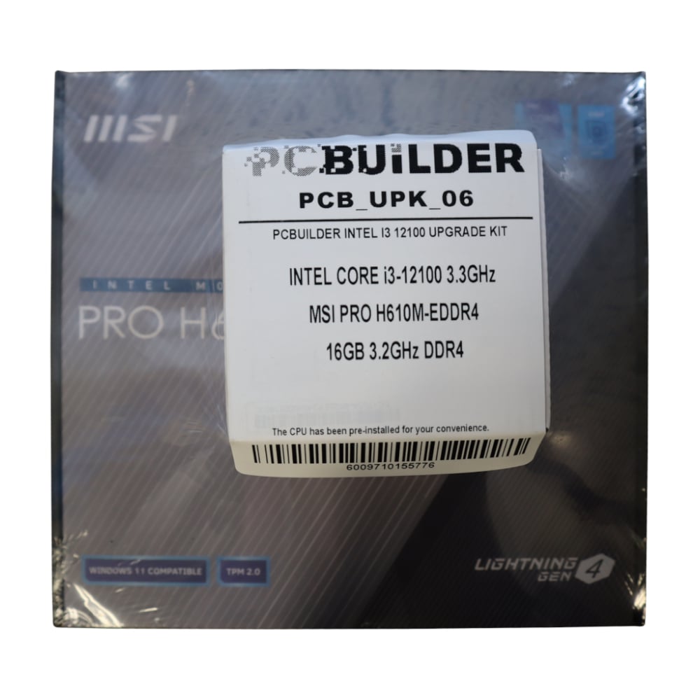PCBuilder Intel Core i3-12100 LEVEL UP Core Upgrade Kit