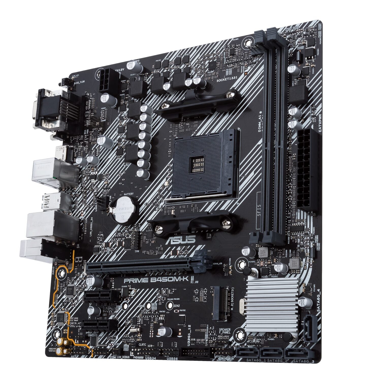 ASUS PRIME B450M-K II mATX Motherboard - AM4, DDR4, HDMI, M.2, USB3.2