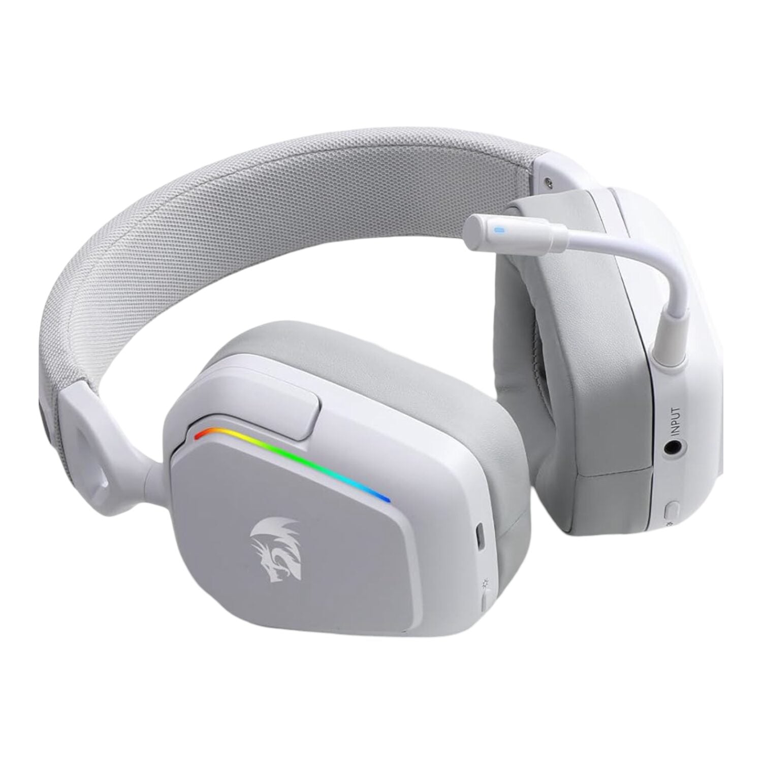 Redragon H868 RGB Wireless Gaming Headset - White