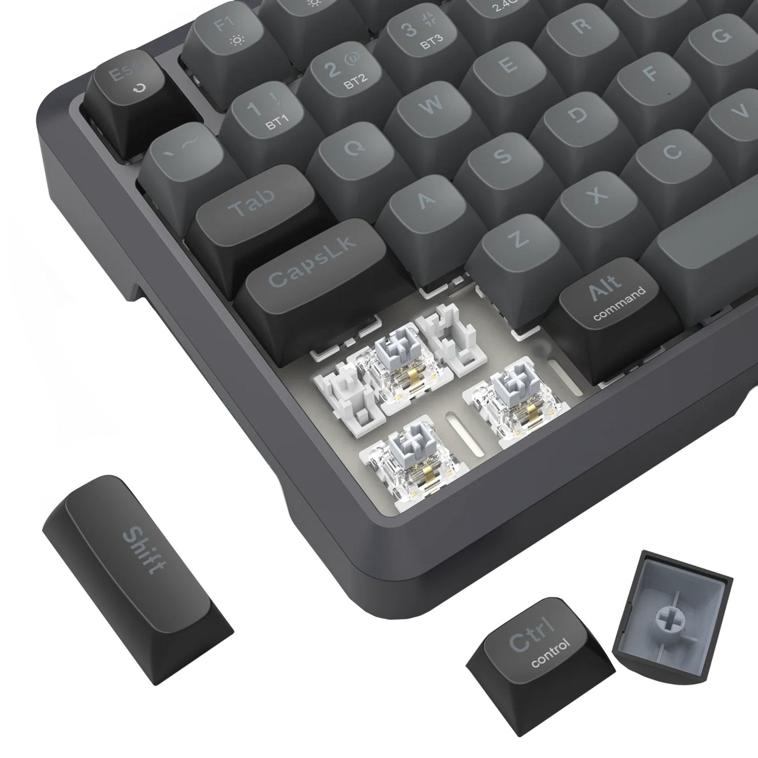 Redragon BREAGI PRO K688 98+1 Gasket Wireless Mechanical Keyboard (Triple Mode, RGB, Hot-Swappable, Cream Linear Switches)