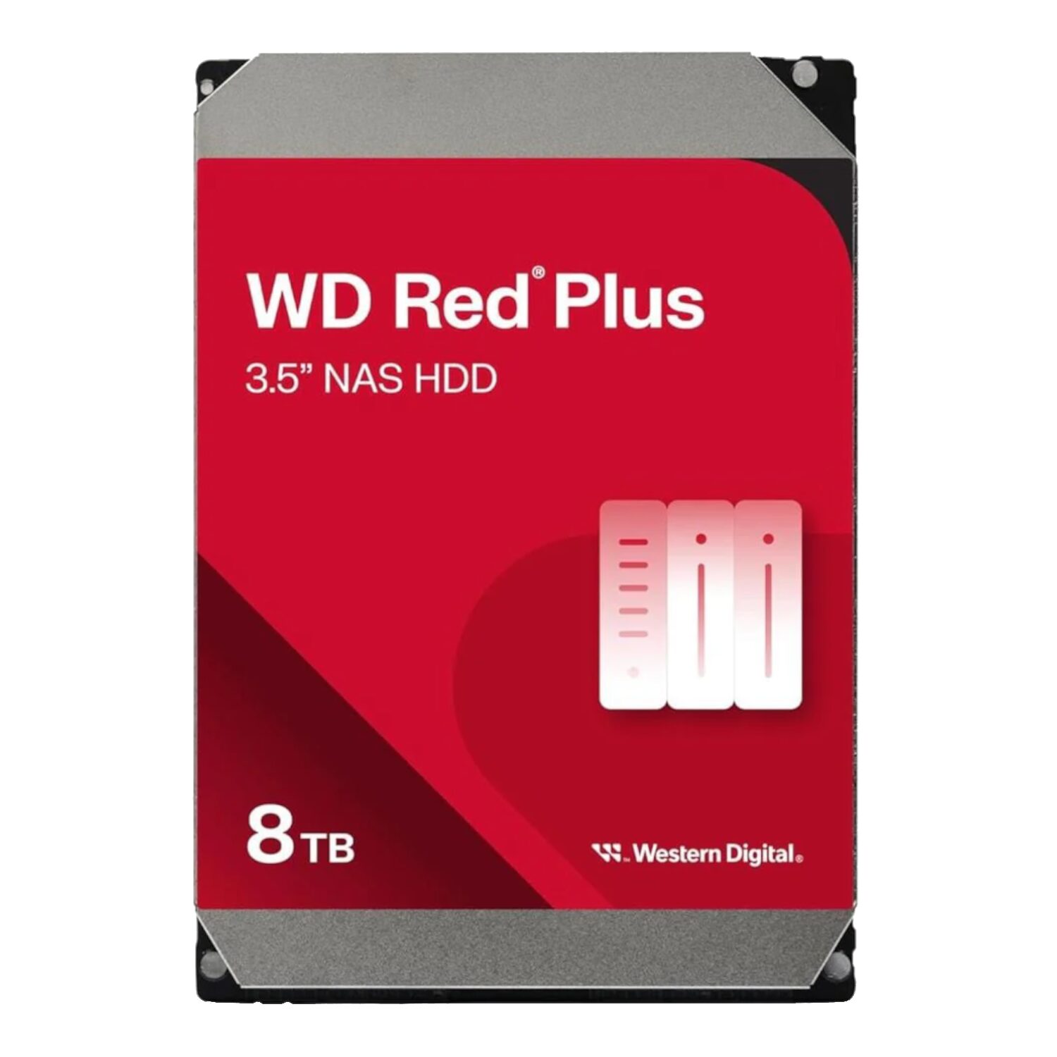 Western Digital Red Plus 8TB NAS HDD - Reliable 3.5" SATA Drive for NAS