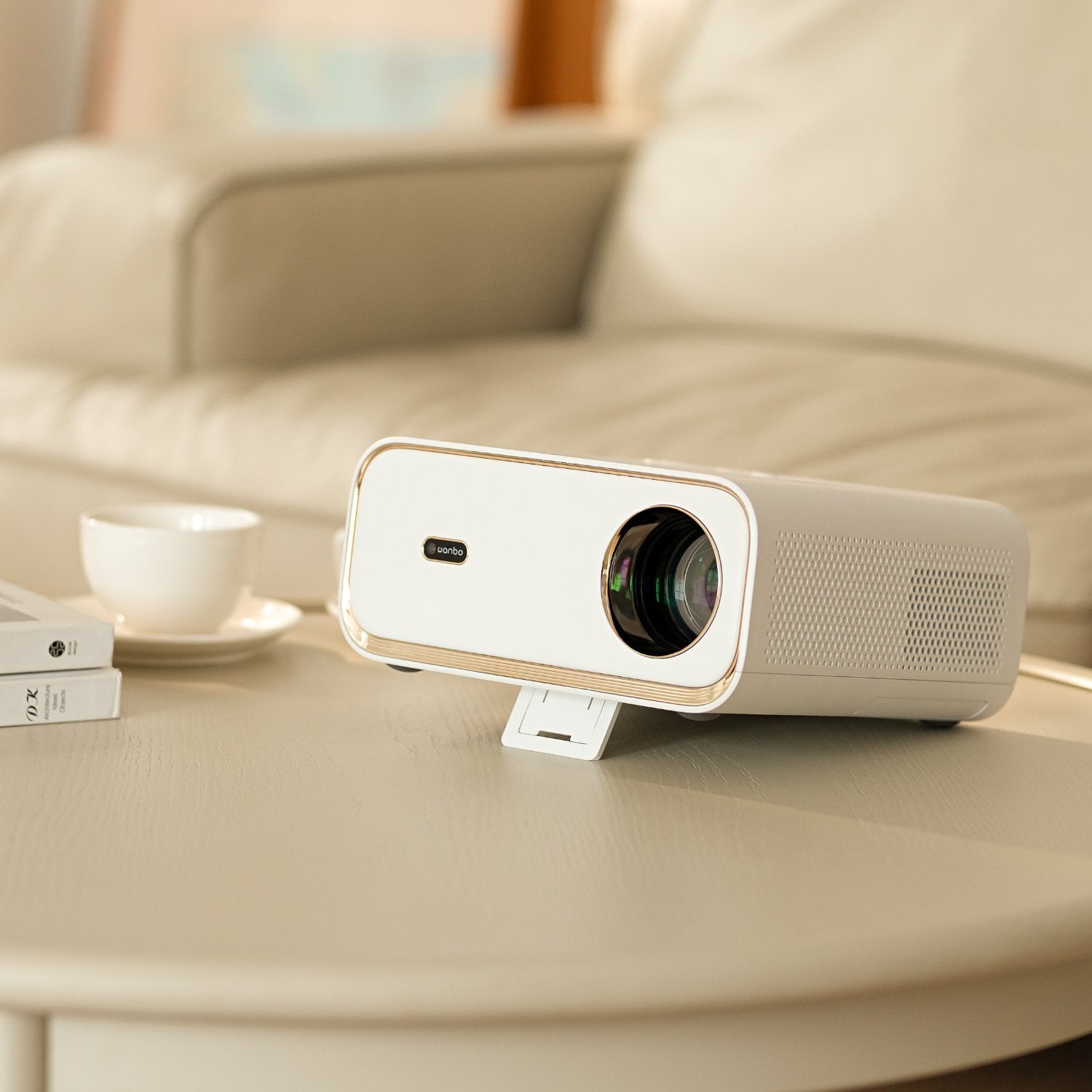 WANBO X5 1080P 1100ANSI Android 9.0 Smart Projector - White